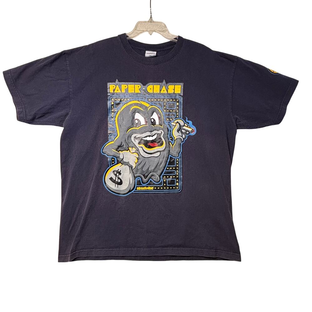 Streetwise T-Shirt 2XL XXL Blue Paper Chase Money Streetwear Made Los Angeles